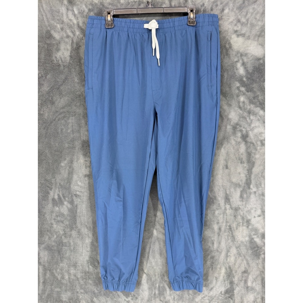 COVE Mens Blue Recycled Poly Spandex Elastic Waist Jogger Pants Size 2XL